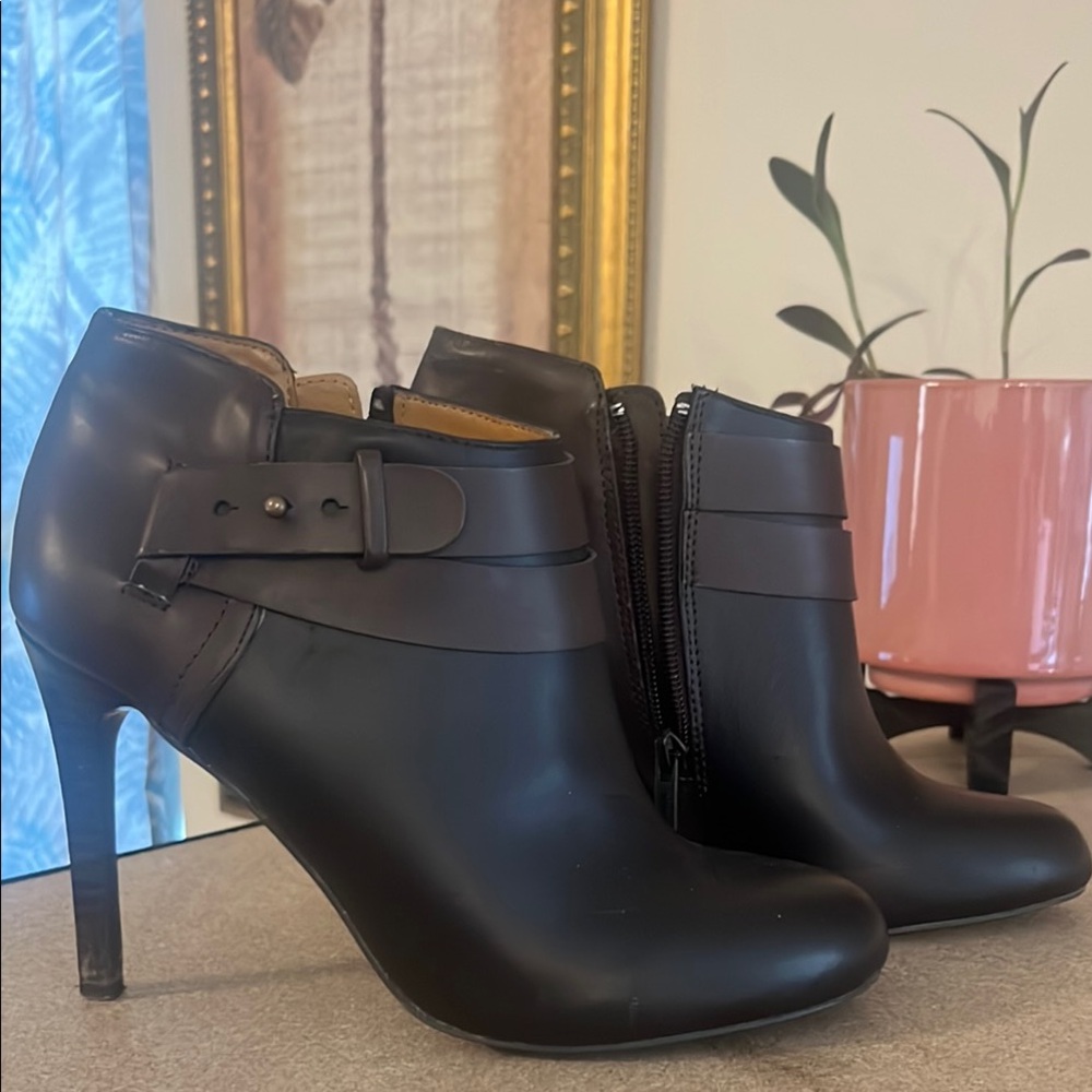 Brown Nine West Ankle Boots
